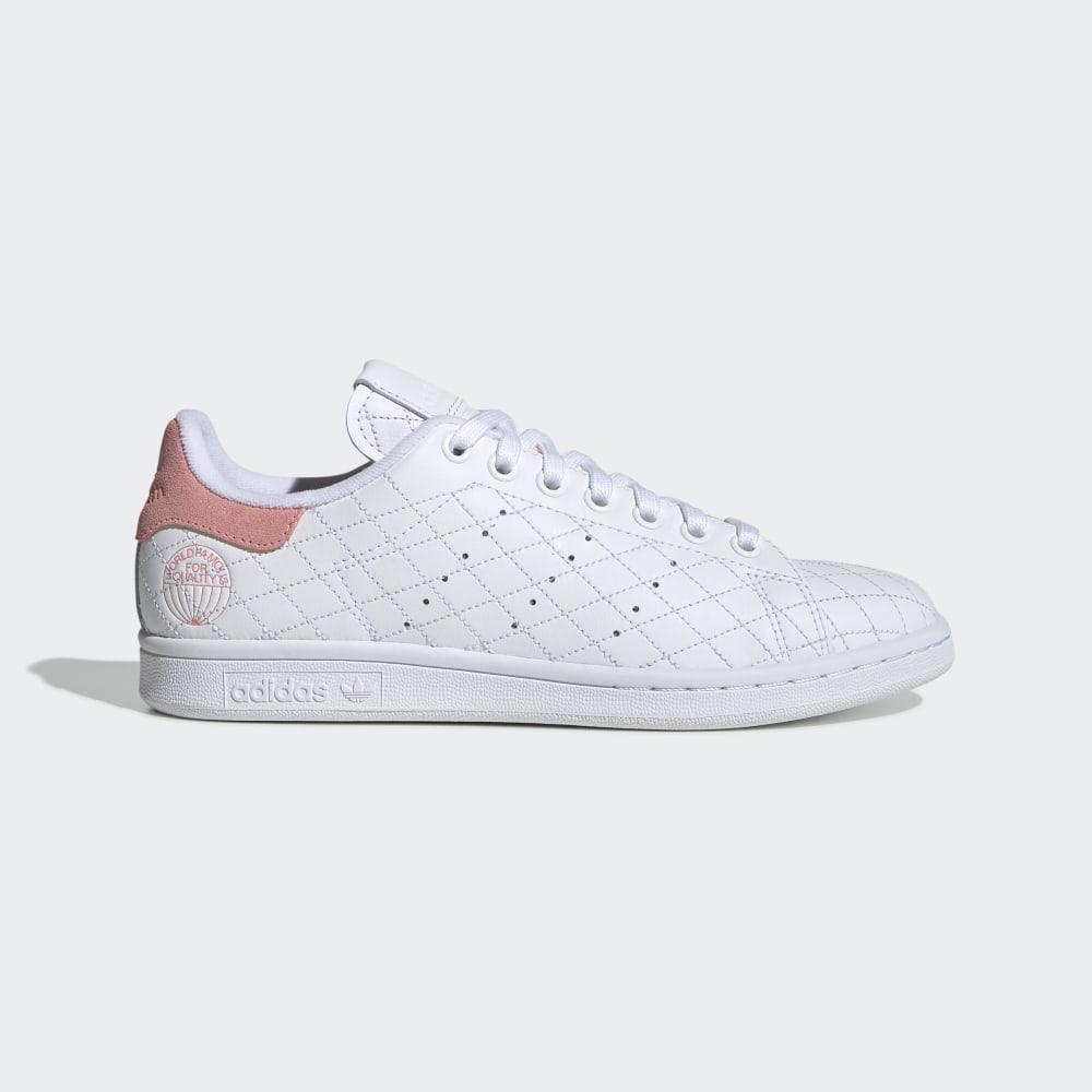 Originals Adidas Stan Smith Dama Romania - Albi/Roz FV4070